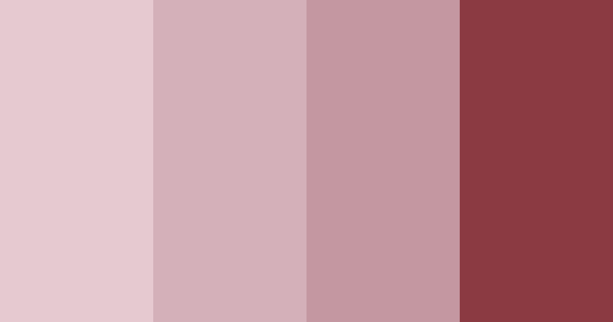 Download dusty rose color palette PNG image (landscape)