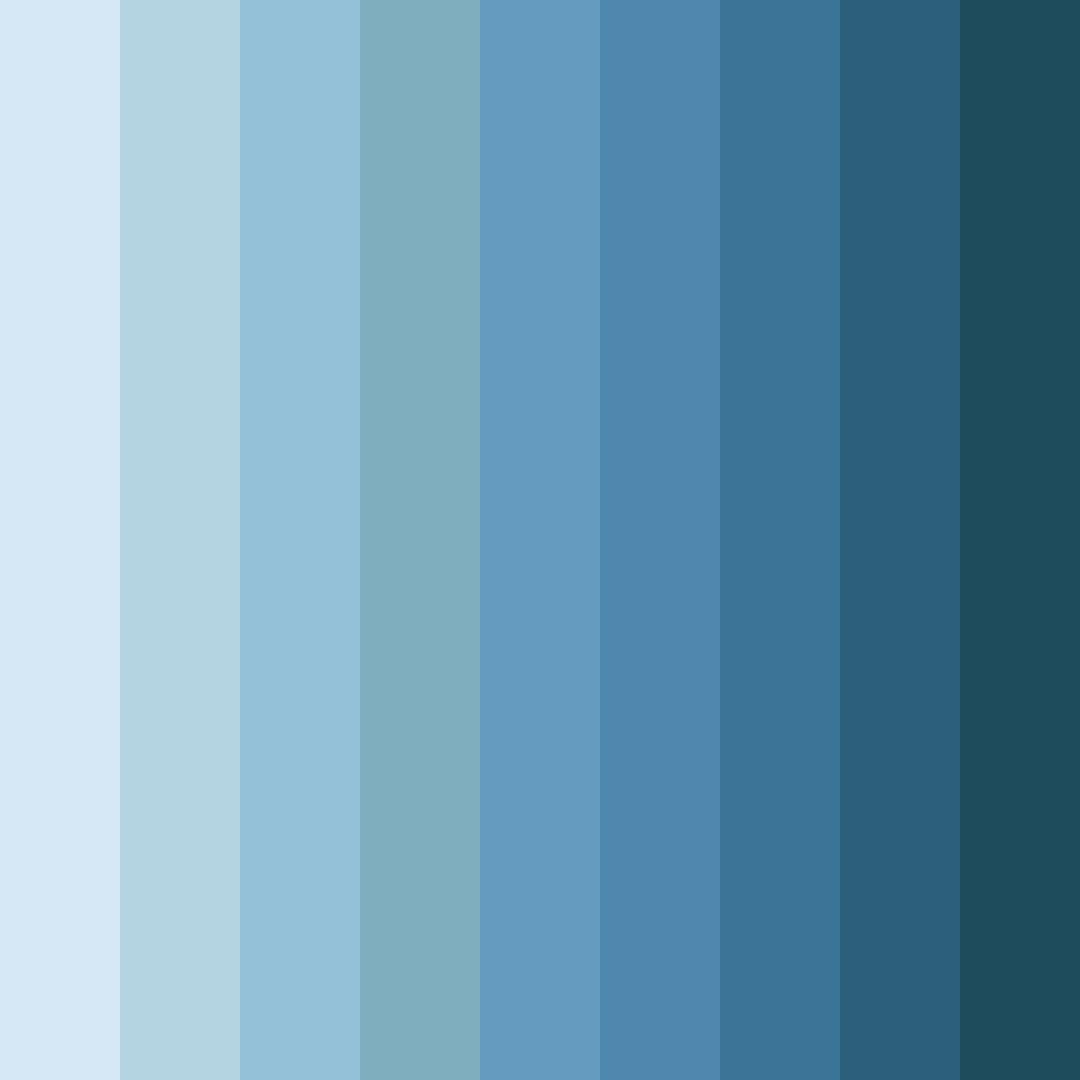 Download serene waterscape color palette PNG image (square)