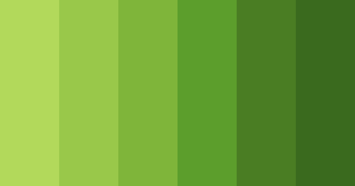 Download lush greenery color palette PNG image (landscape)