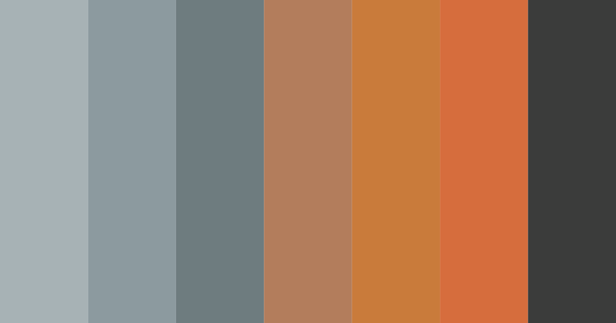 Download muted teal and copper color palette PNG image (landscape)
