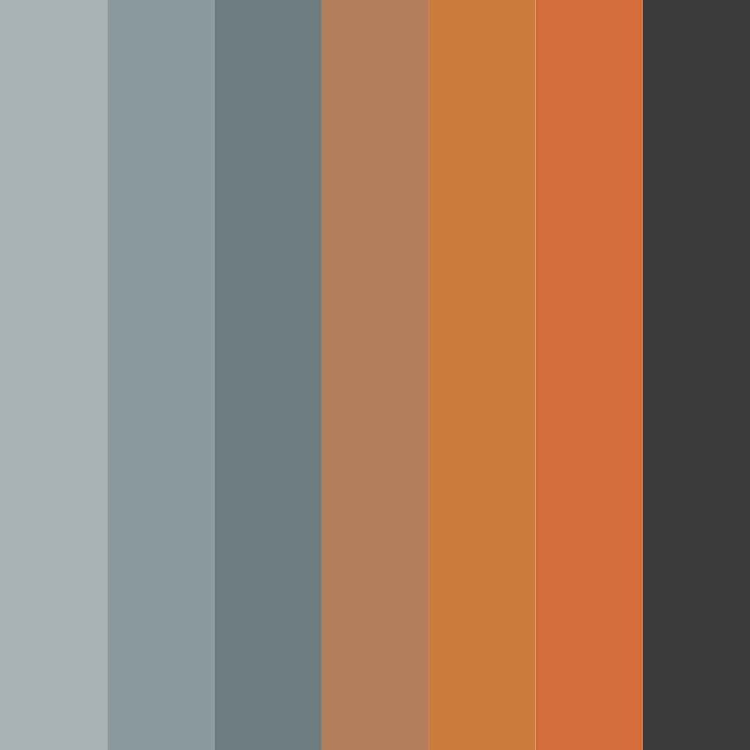 Download muted teal and copper color palette PNG image (square)