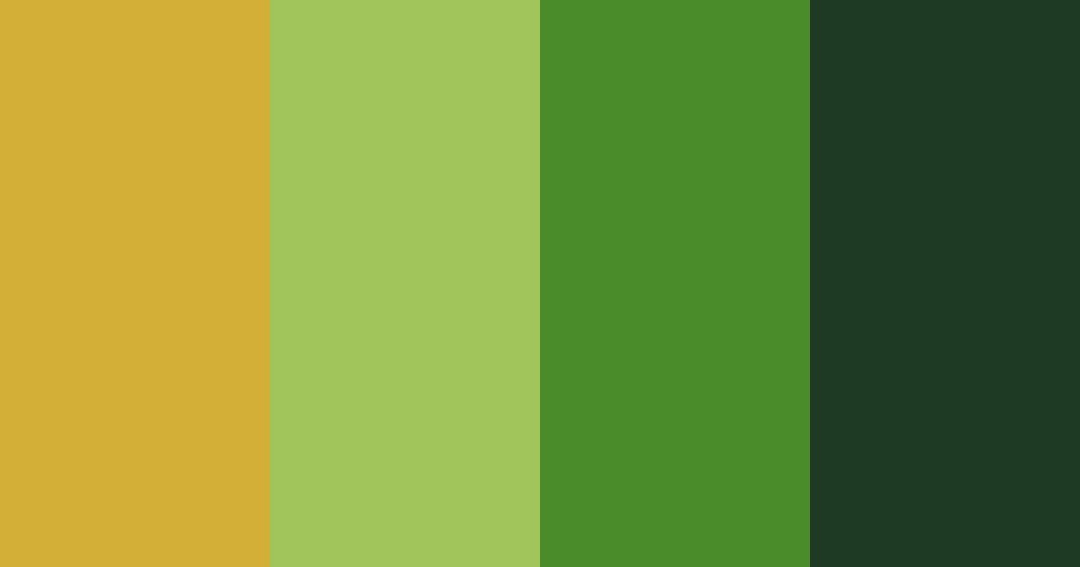 Download gold and dark green harmony color palette PNG image (landscape)