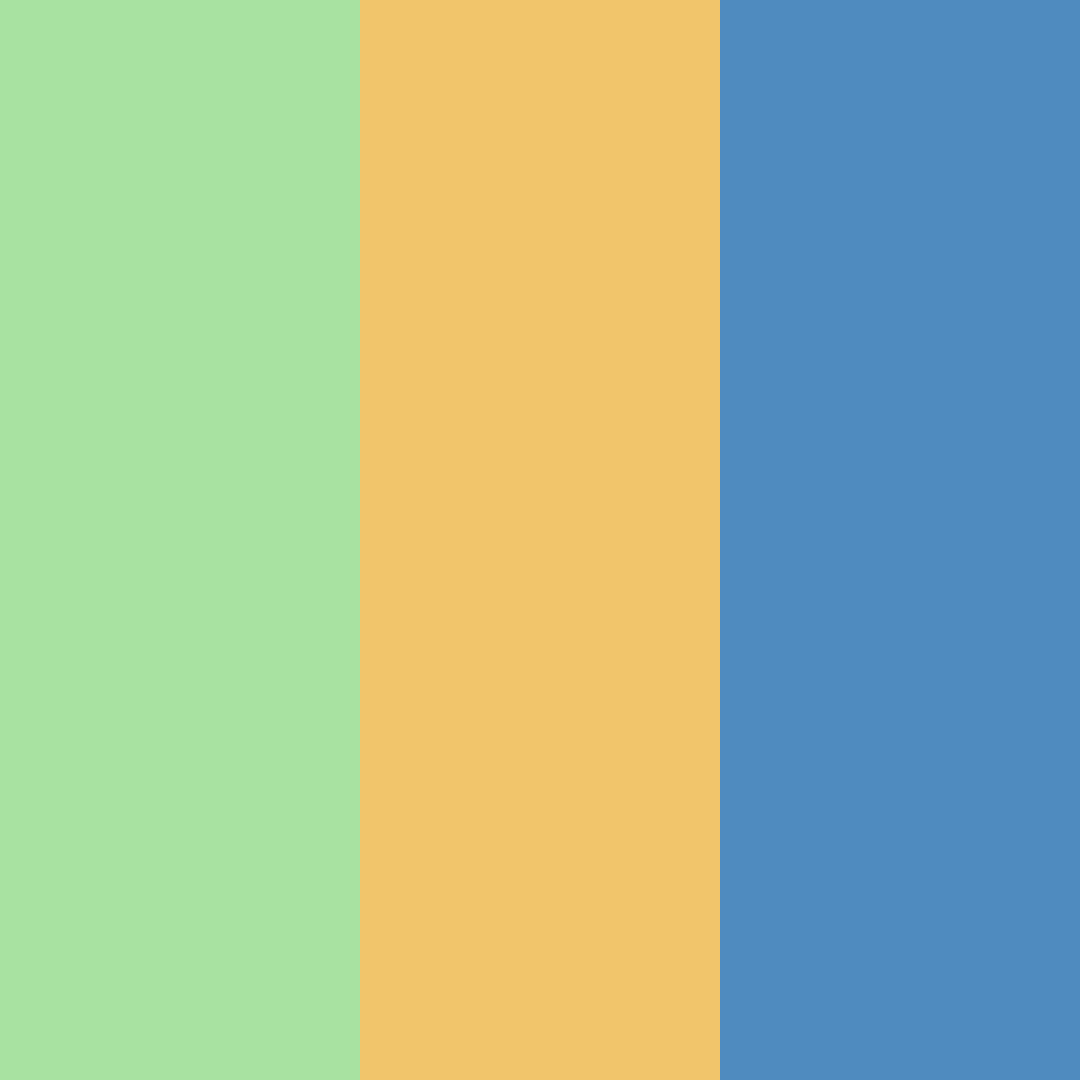 Download cool blue green color palette PNG image (square)
