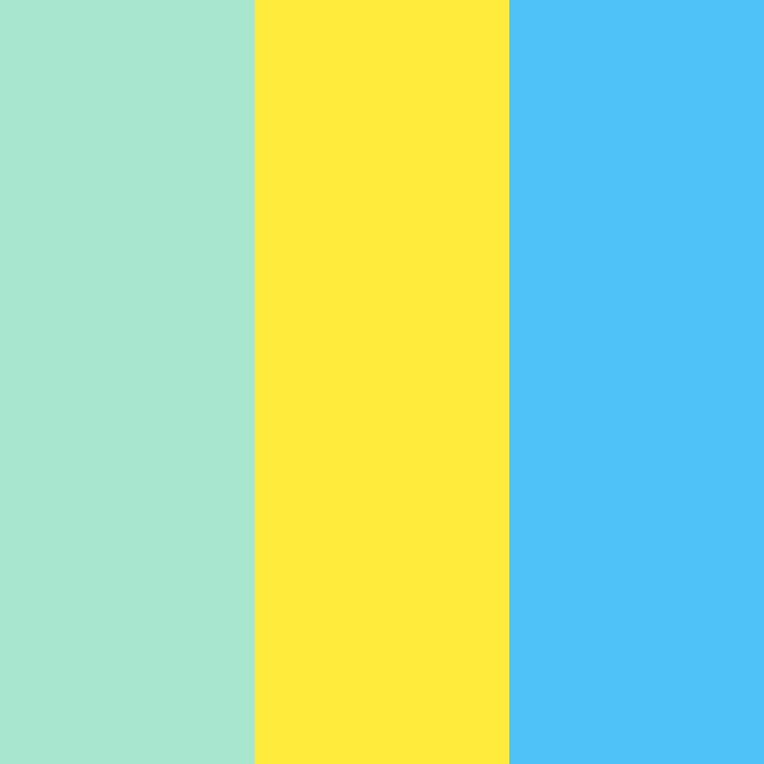 Download bright green gold blue color palette PNG image (square)