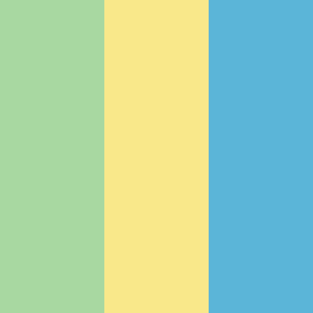 Download refreshing green blue color palette PNG image (square)