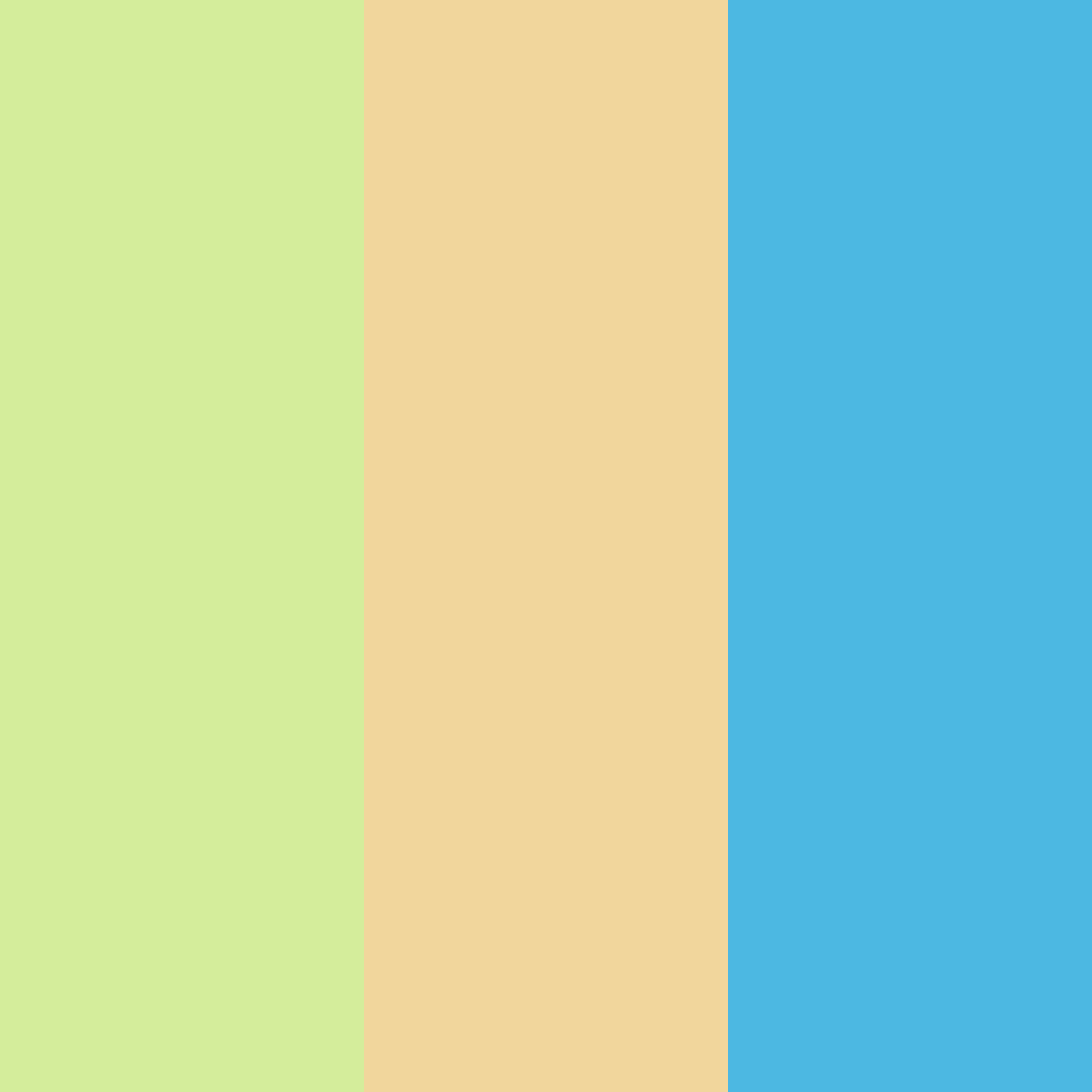 Download bright green and cool blue color palette PNG image (square)