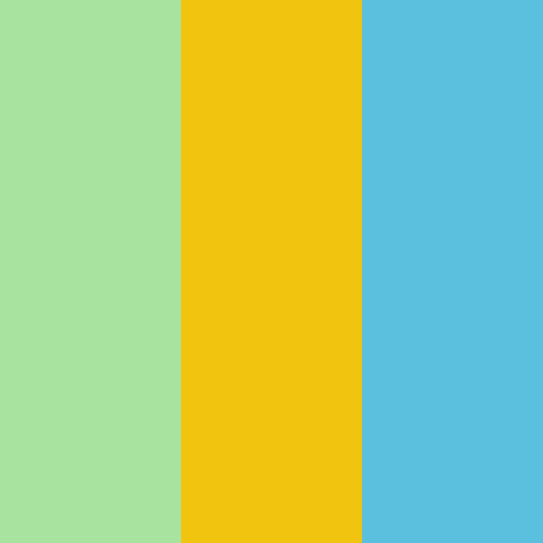 Download cool blue green color palette PNG image (square)