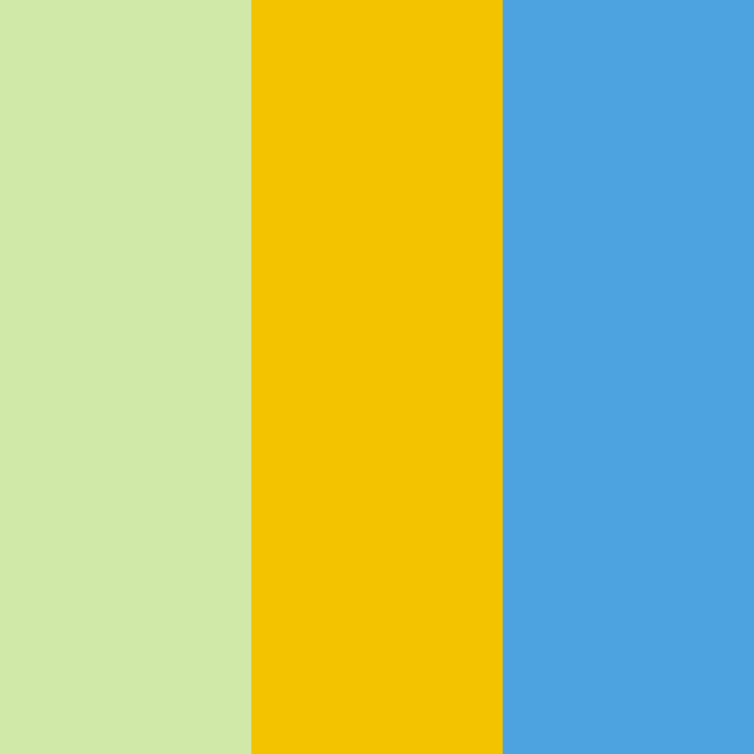 Download fresh green sunshine color palette PNG image (square)