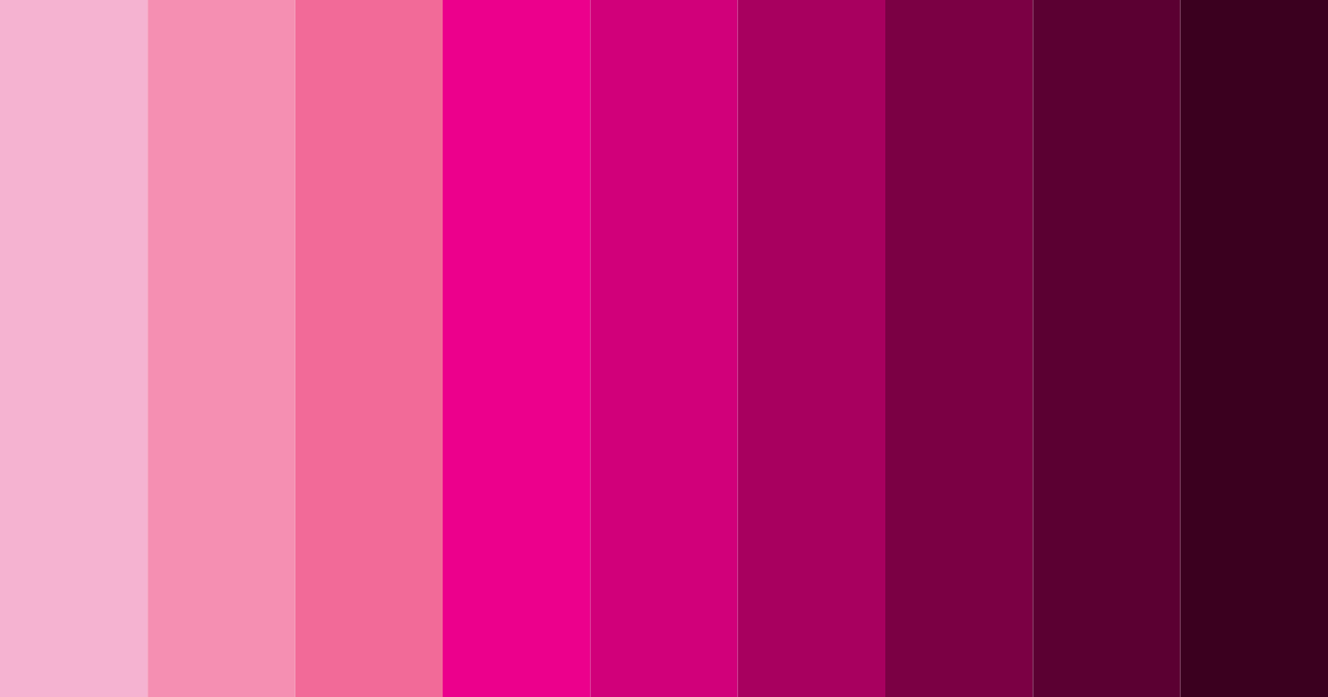 Download pink passion color palette PNG image (landscape)