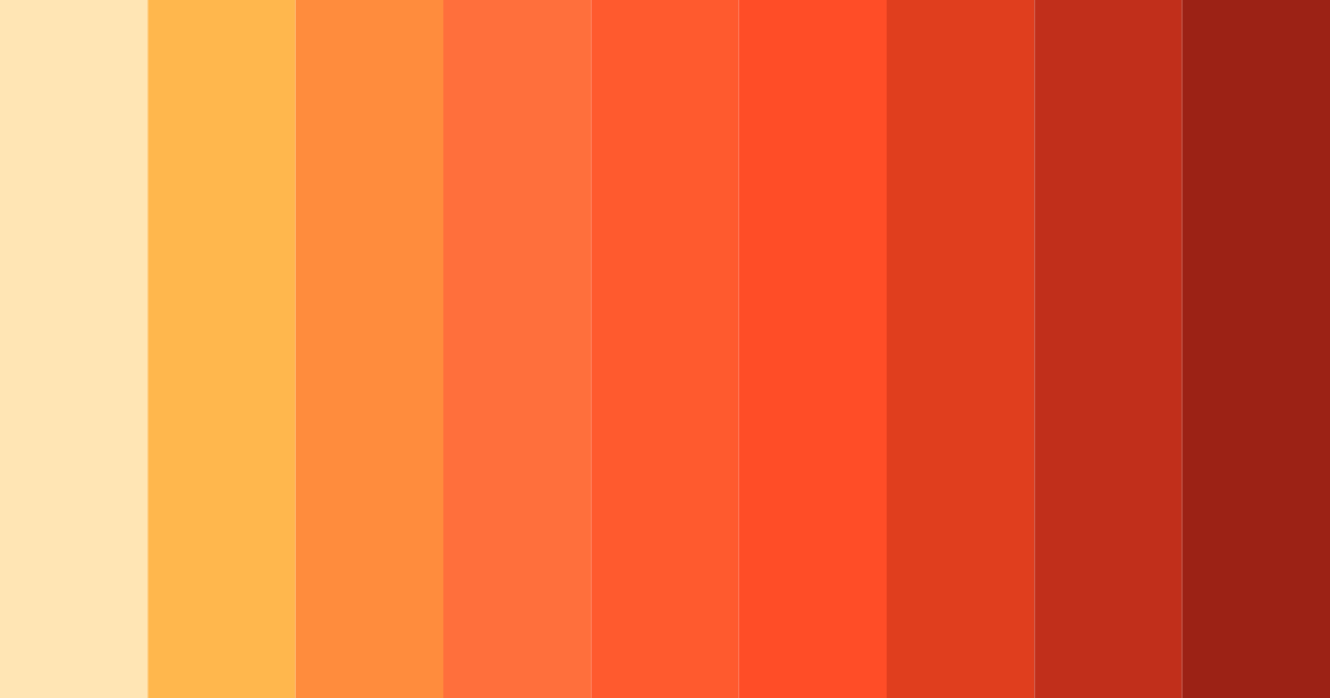 Download cherry sunset blaze color palette PNG image (landscape)