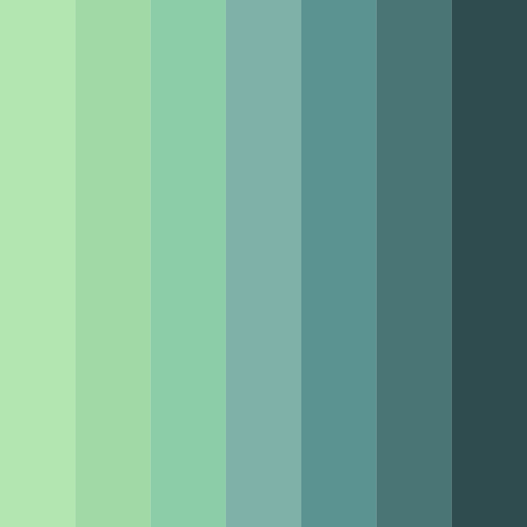 Download green meadow color palette PNG image (square)
