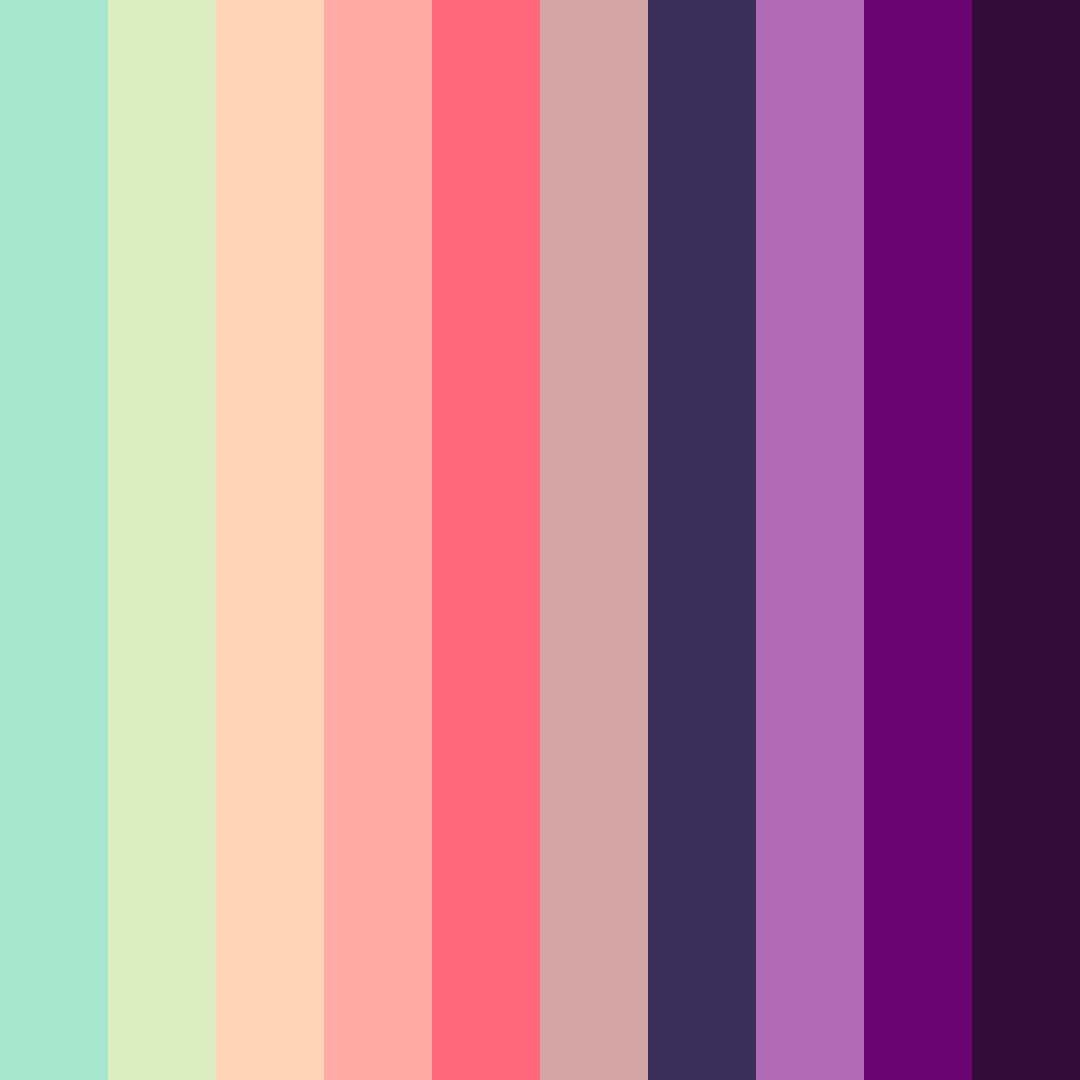Download whispers of spring color palette PNG image (square)