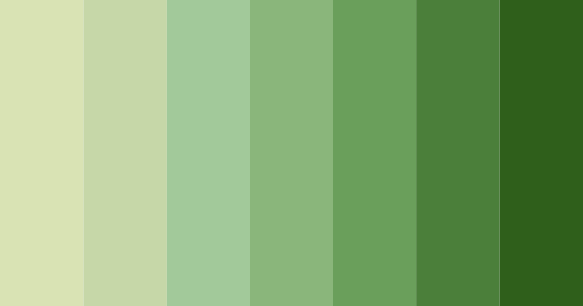 Download tranquil greenery color palette PNG image (landscape)