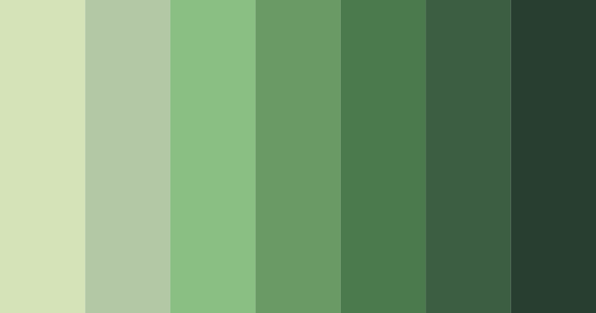 Download verdant serenity color palette PNG image (landscape)