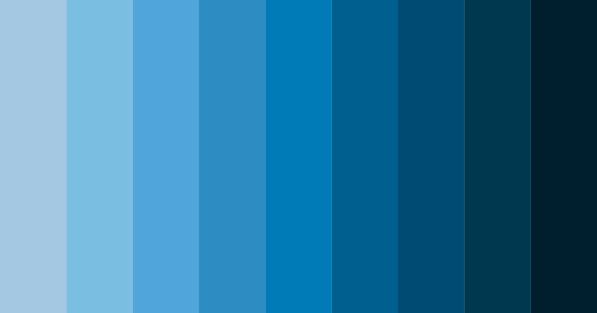Download sky blue collection color palette PNG image (landscape)