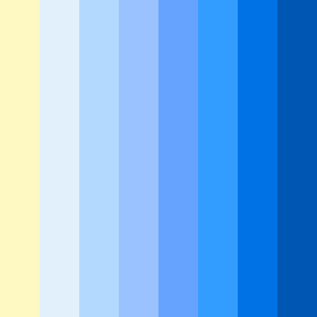 Download pale blue sunshine color palette PNG image (square)