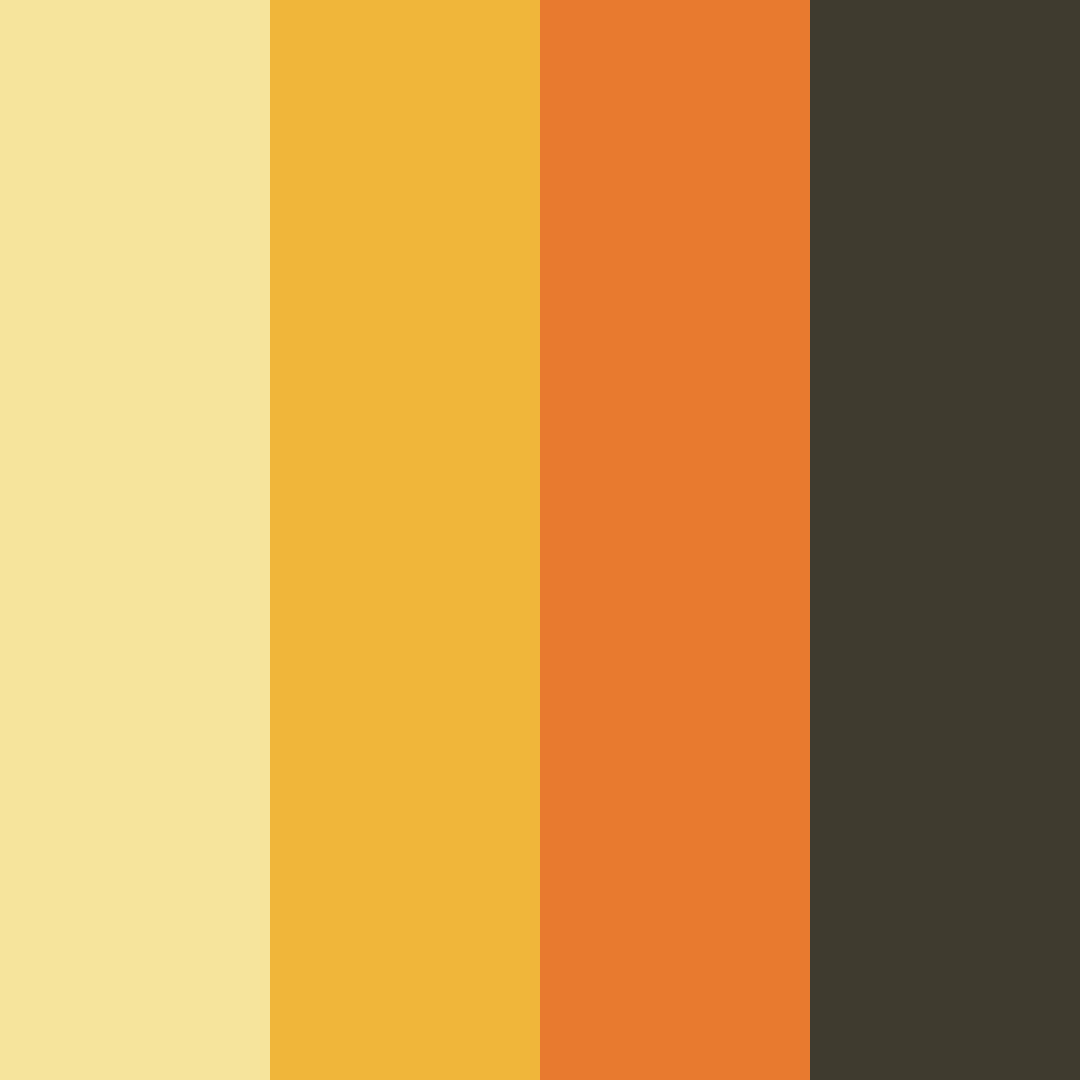 Download golden butterfly color palette PNG image (square)