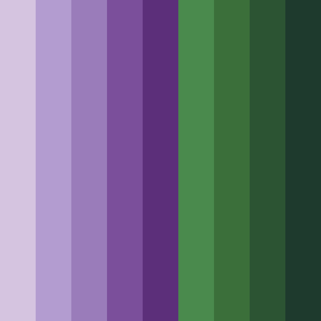 Download enchanted forest twilight color palette PNG image (square)