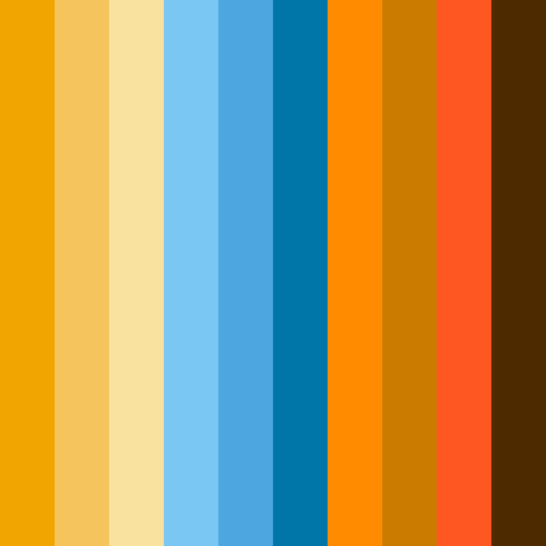 Download sunset horizon color palette PNG image (square)