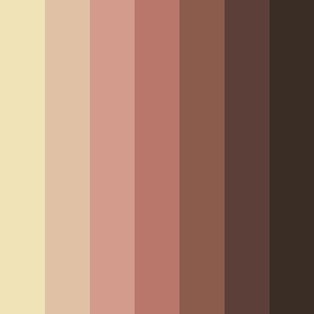 Download autumn ember hues color palette PNG image (square)