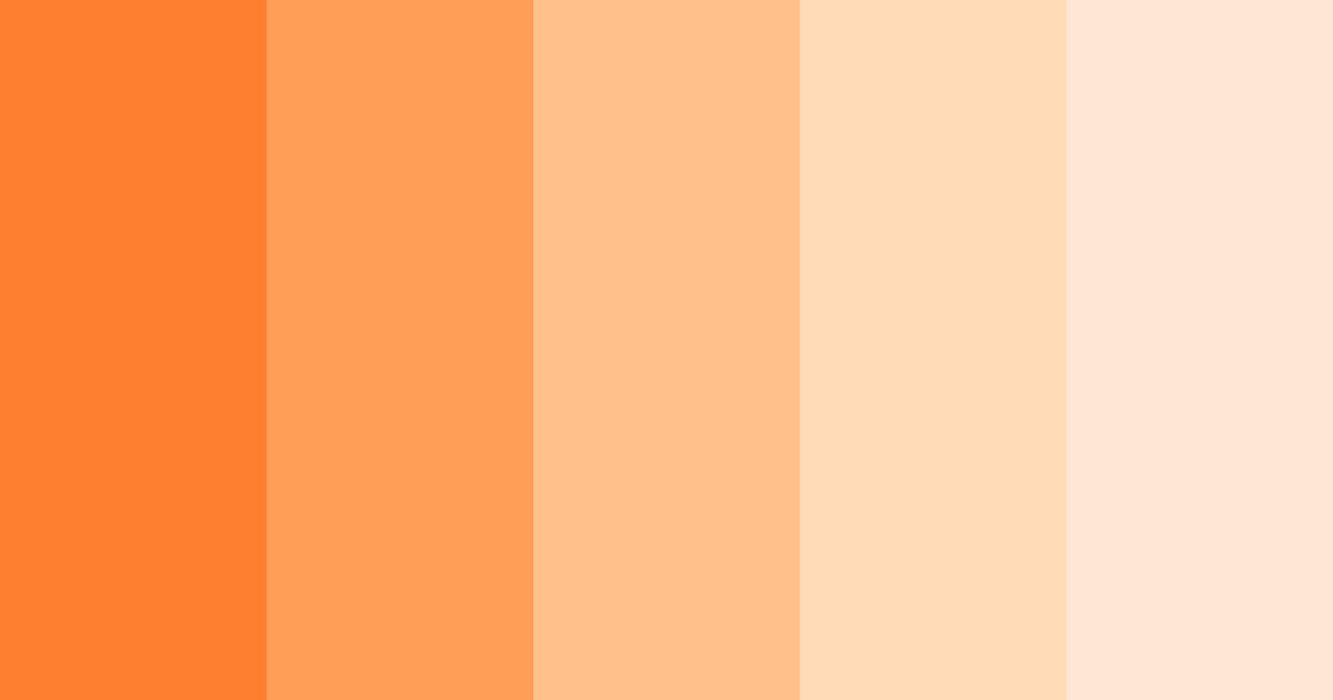 Download orange sunset color palette PNG image (landscape)
