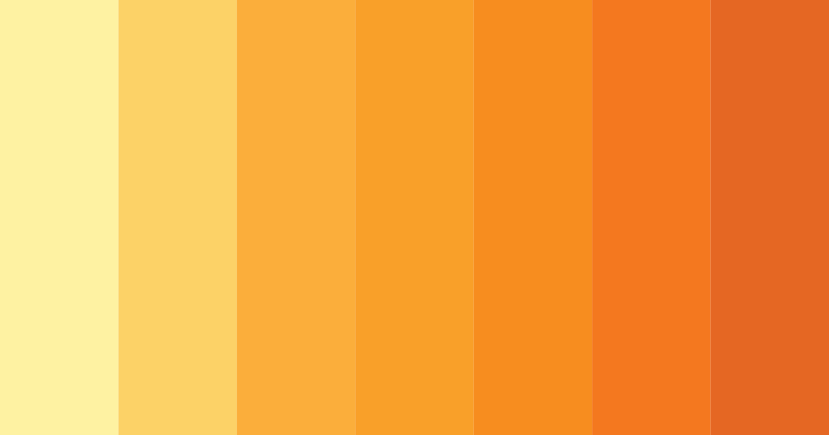 Download sunny citrus burst color palette PNG image (landscape)