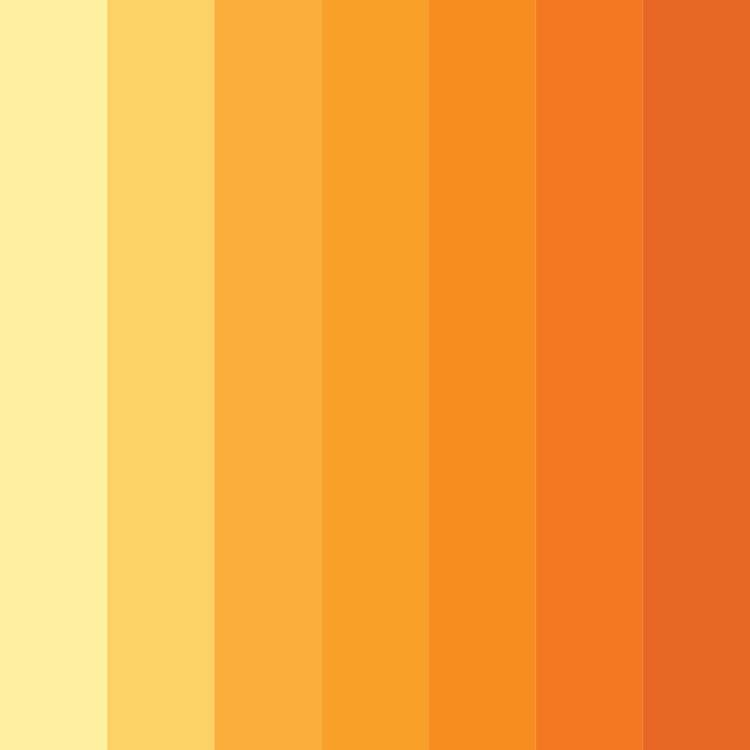 Download sunny citrus burst color palette PNG image (square)