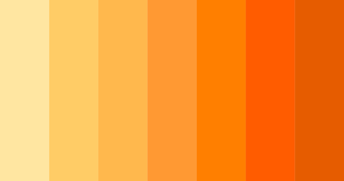 Download citrus sunset color palette PNG image (landscape)