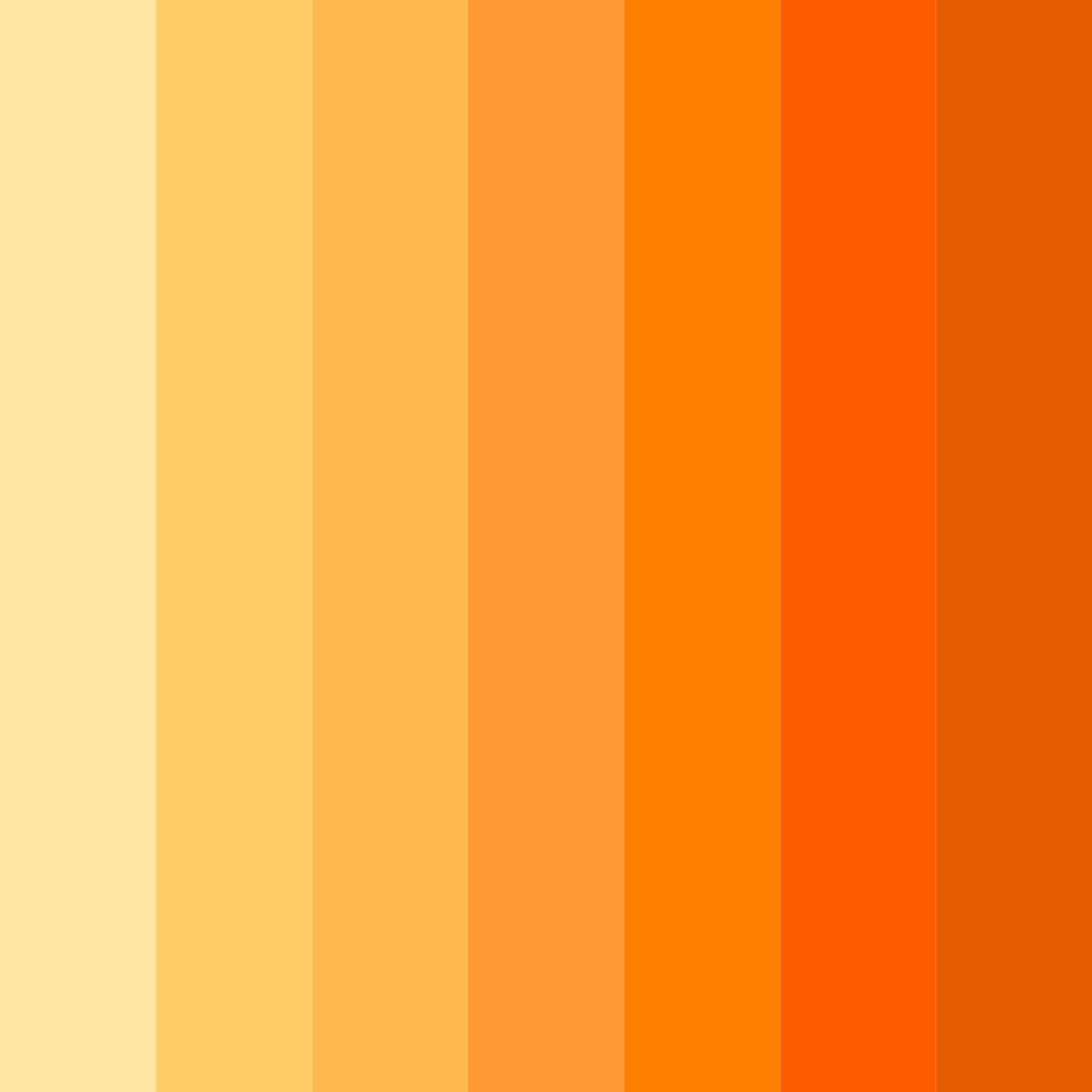 Download citrus sunset color palette PNG image (square)