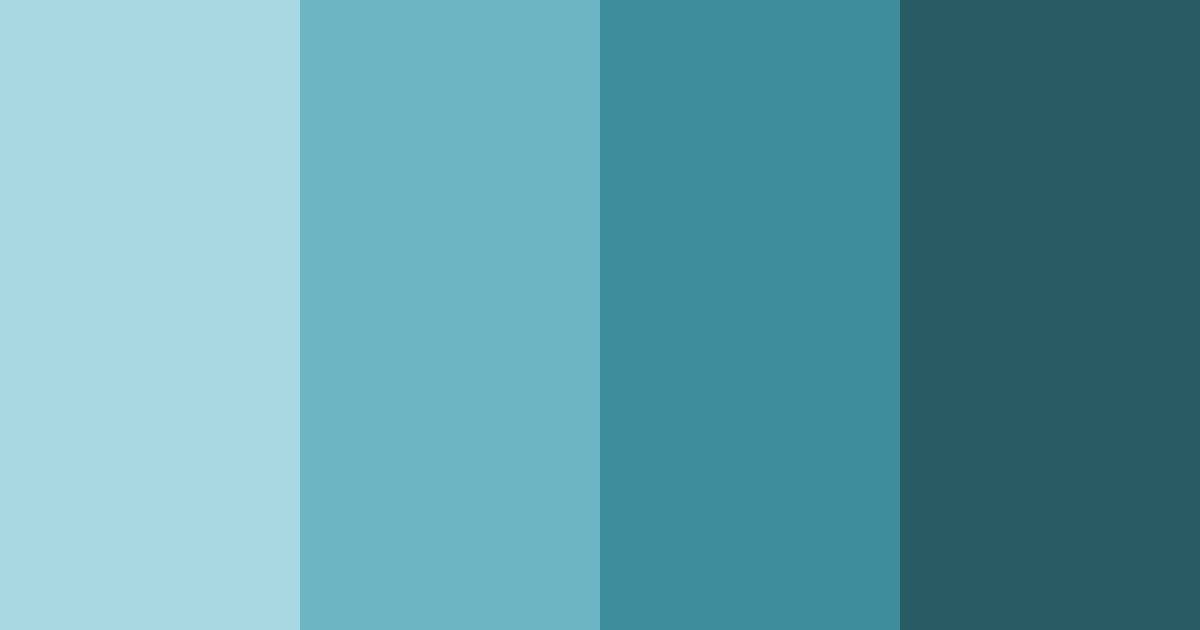 Download teal mountain range color palette PNG image (landscape)