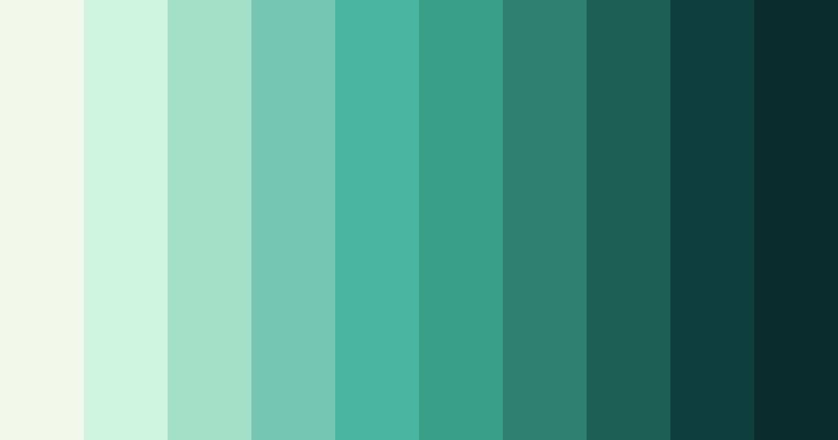 Download teal dream color palette PNG image (landscape)