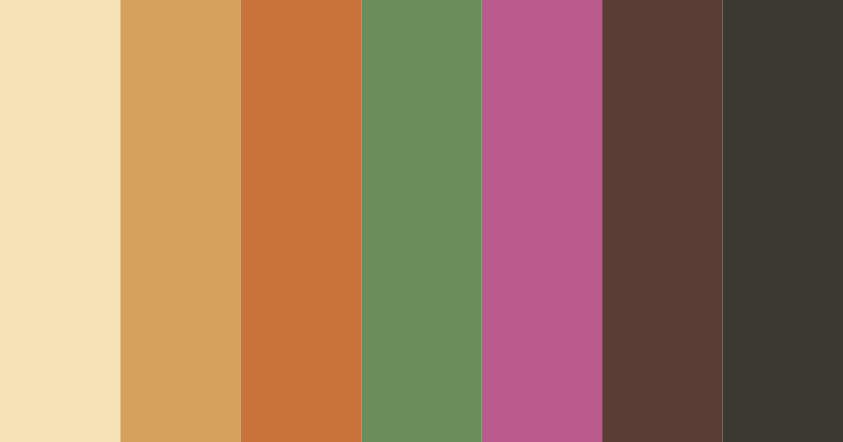 Download autumnal harmony color palette PNG image (landscape)