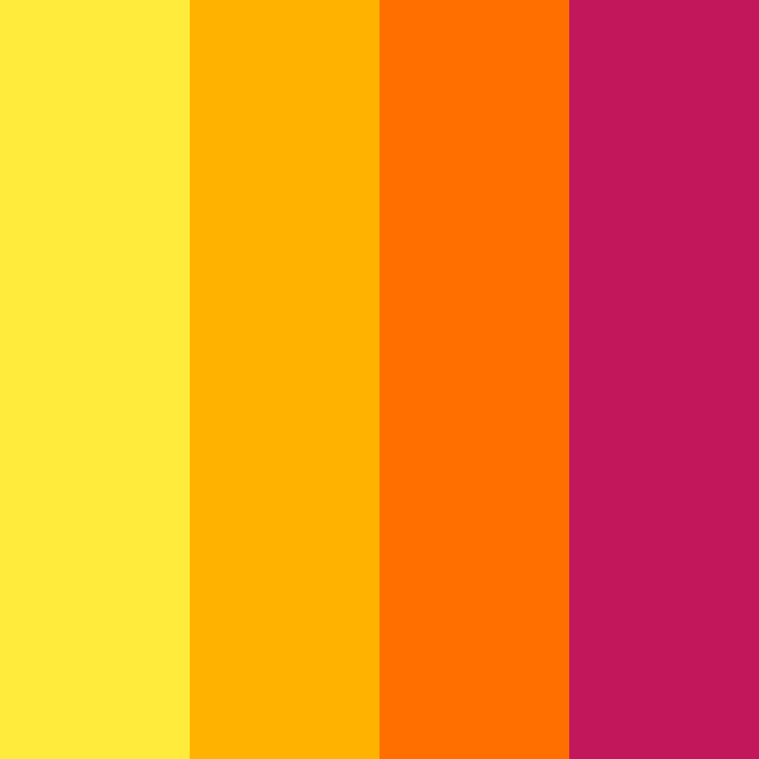 Download sunset yellow color palette PNG image (square)