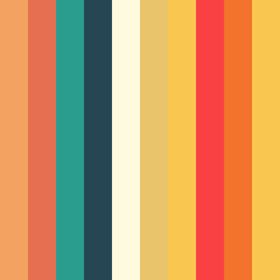 Download whimsical harmony color palette PNG image (square)