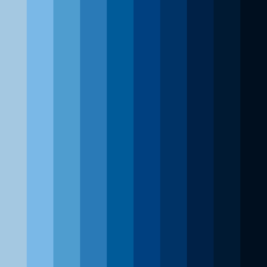 Download midnight ocean symphony color palette PNG image (square)