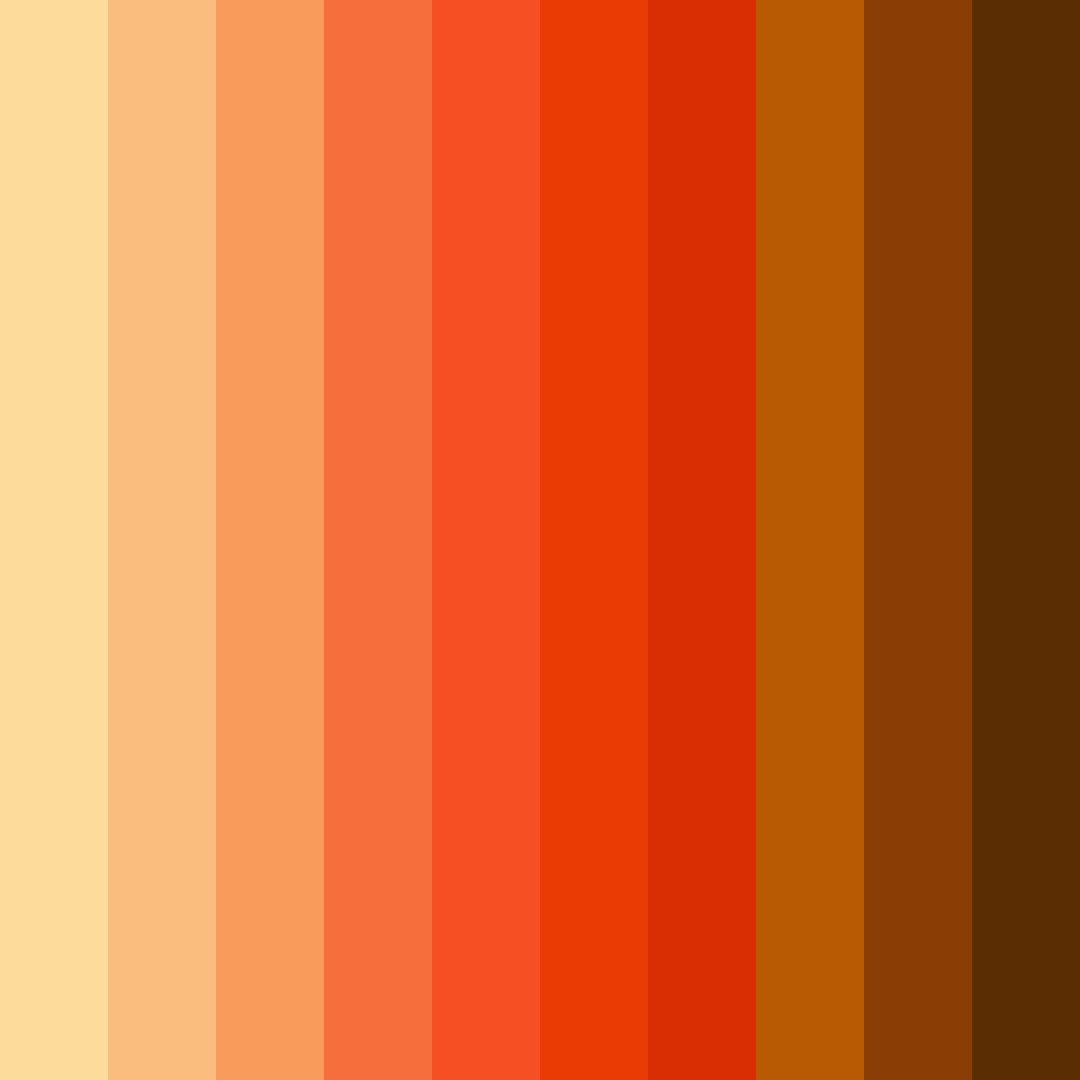 Download sunset whiskers color palette PNG image (square)