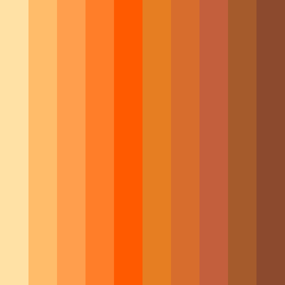 Download orange whiskers color palette PNG image (square)