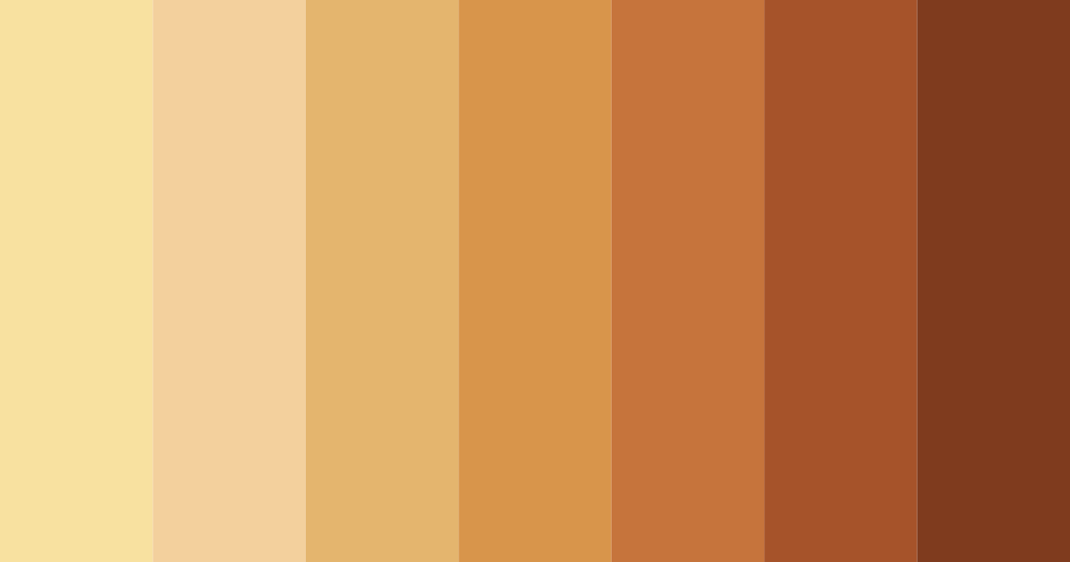 Download warm orange color palette PNG image (landscape)