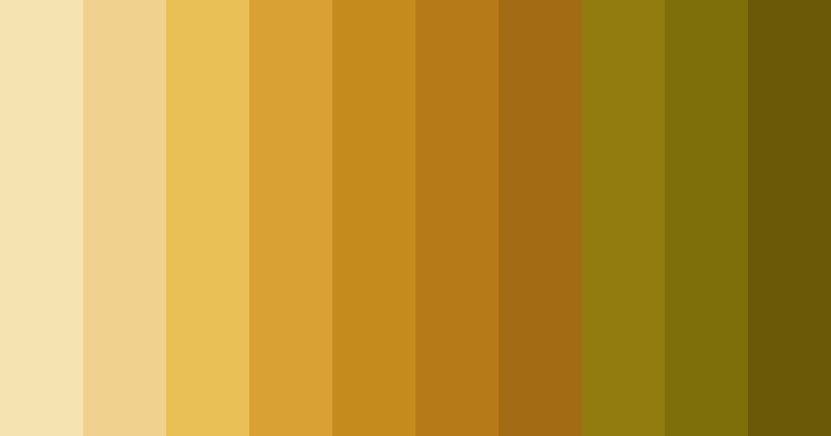 Download golden hues color palette PNG image (landscape)