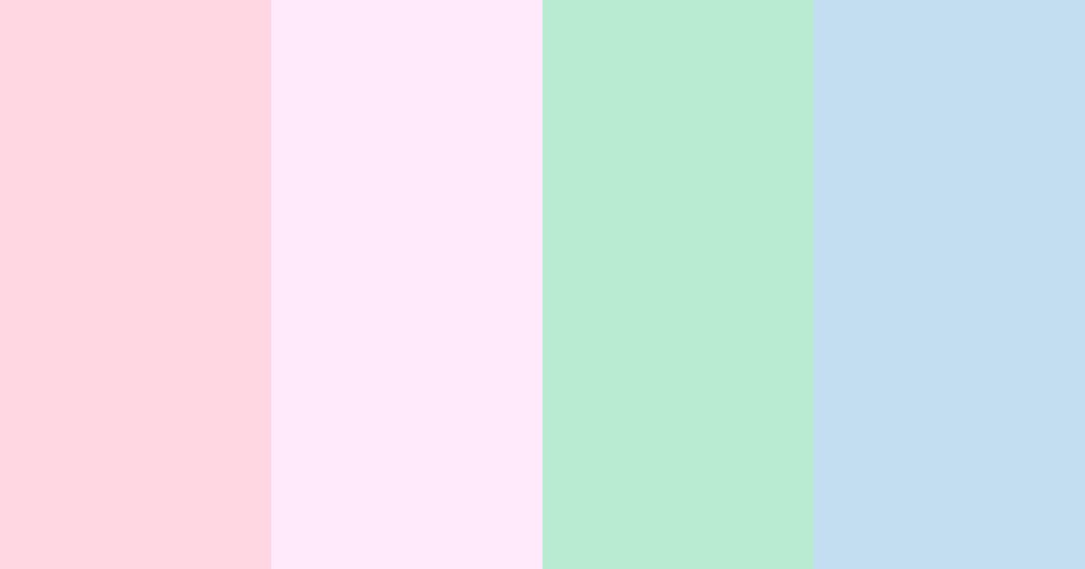 Download cotton candy skies color palette PNG image (landscape)