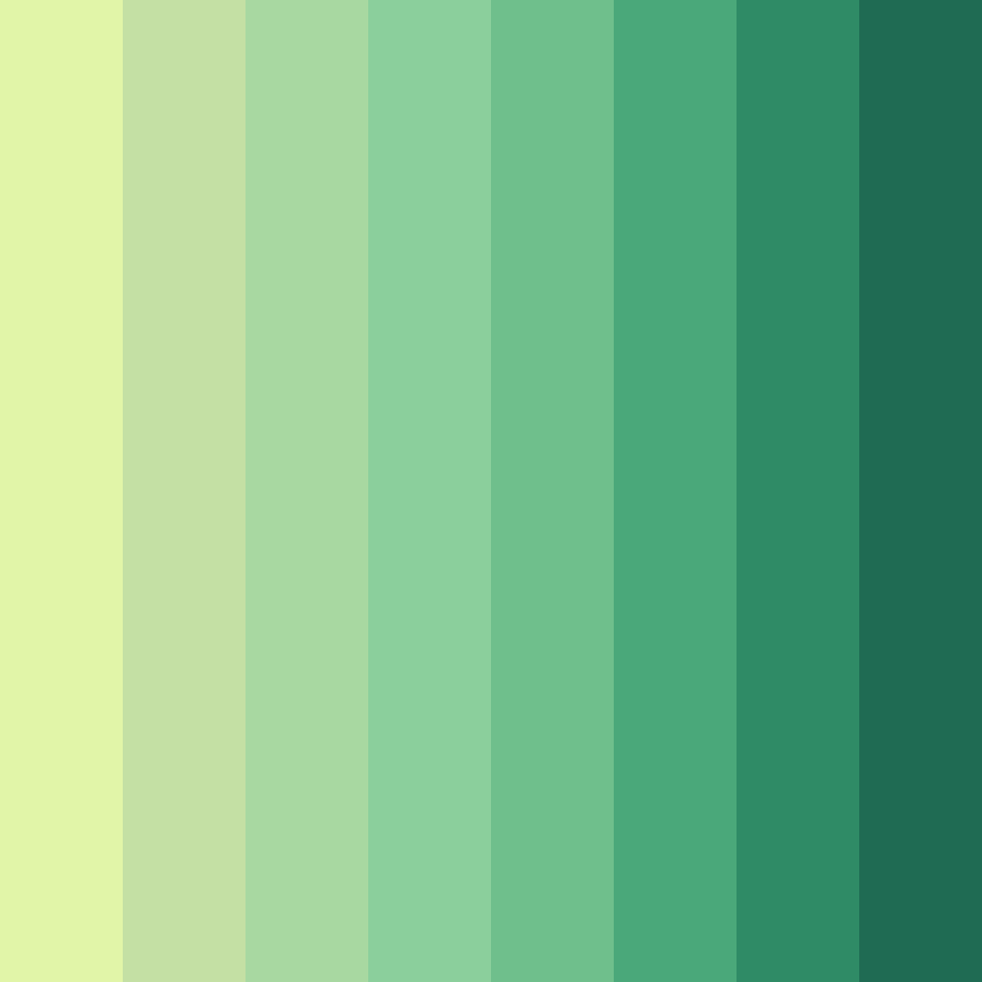 Download verdant awakening color palette PNG image (square)