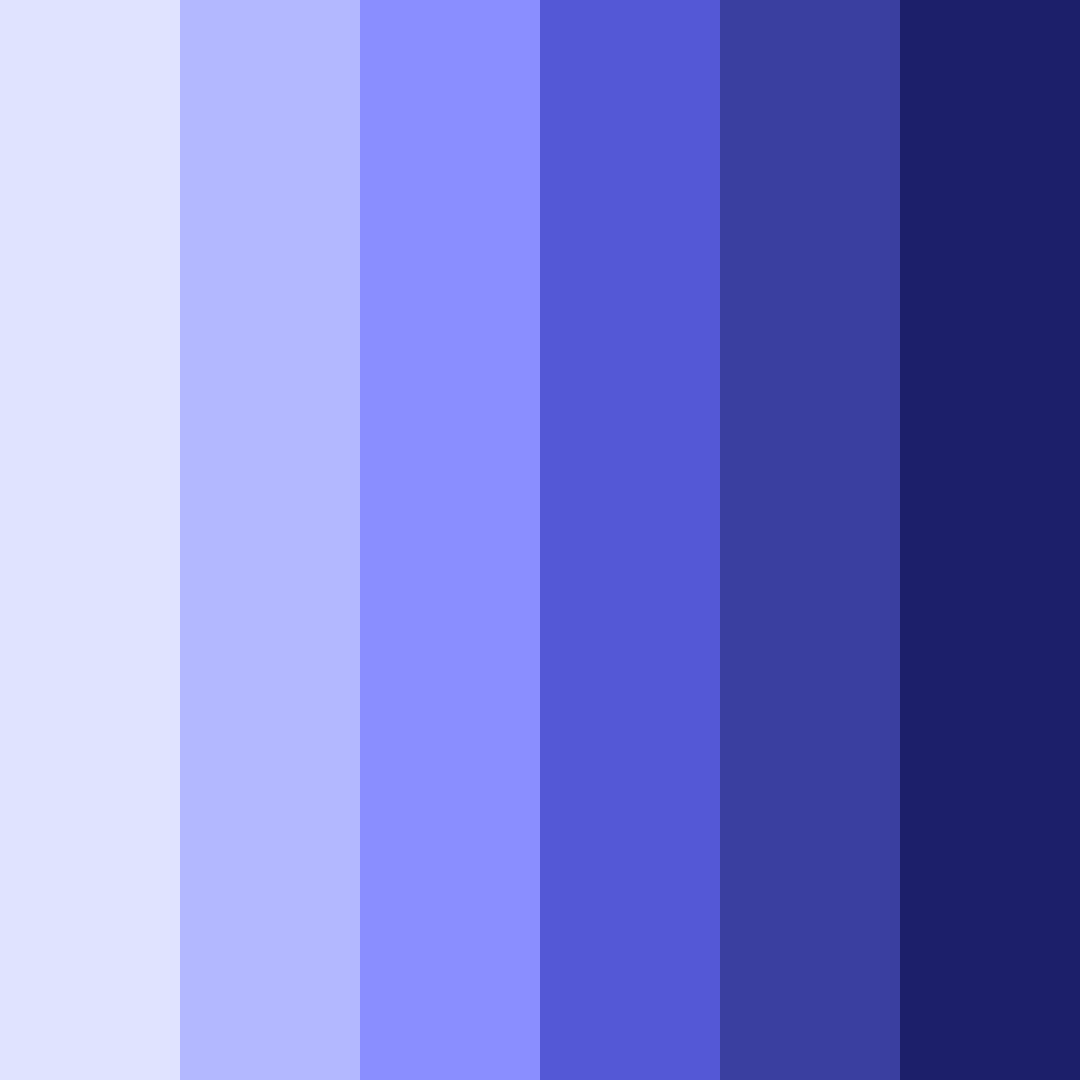 Download blue night color palette PNG image (square)