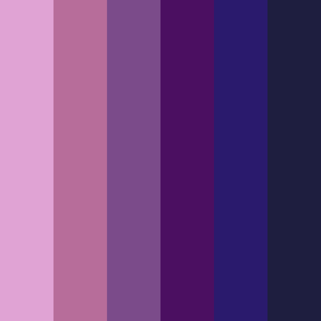 Download cosmic reverie color palette PNG image (square)