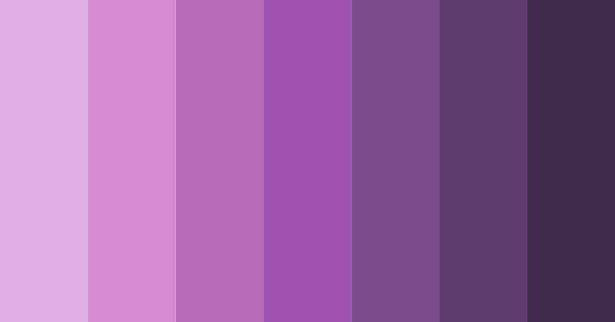 Download dreamy lilac reverie color palette PNG image (landscape)