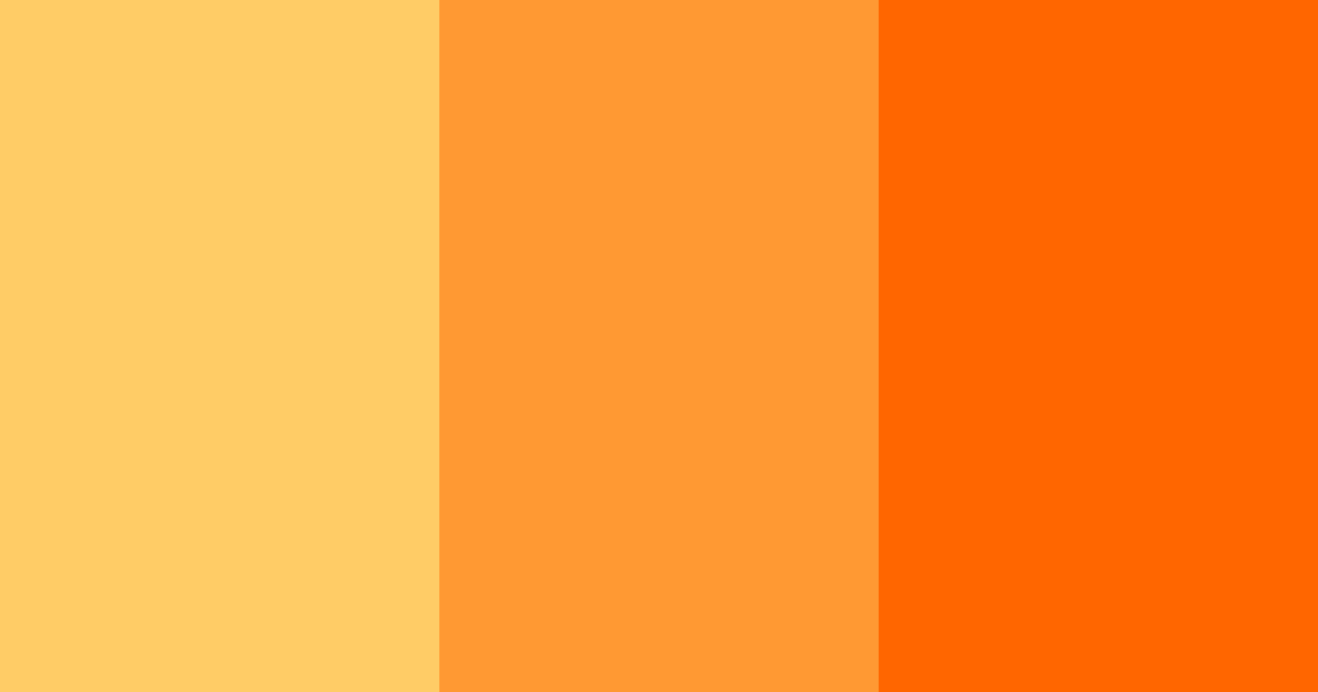 Download bright orange color palette PNG image (landscape)
