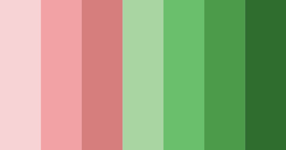 Download red green harmony color palette PNG image (landscape)