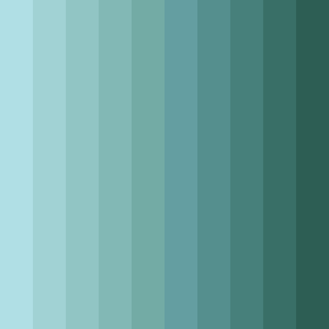 Download cyan breeze color palette PNG image (square)