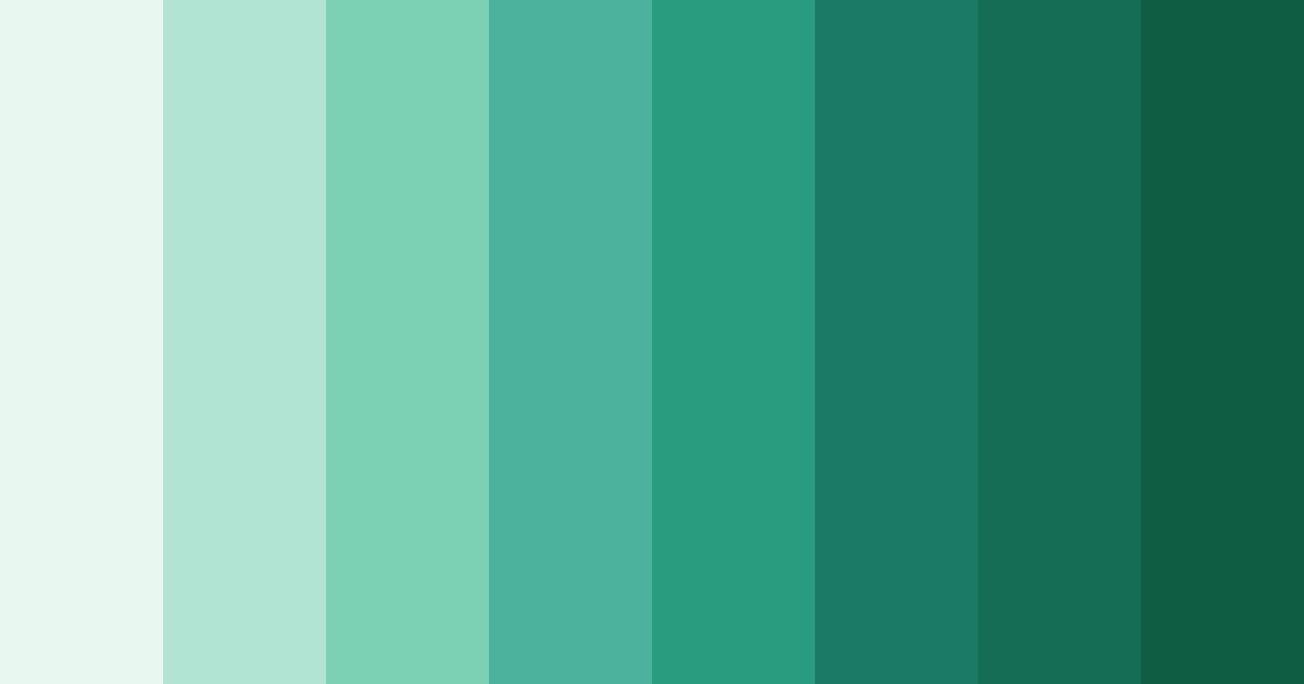 Download teal spring color palette PNG image (landscape)