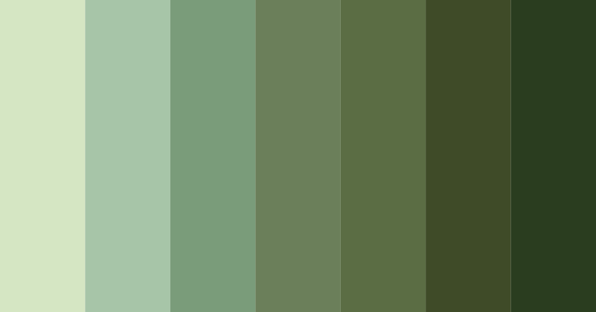 Download whispering woods color palette PNG image (landscape)
