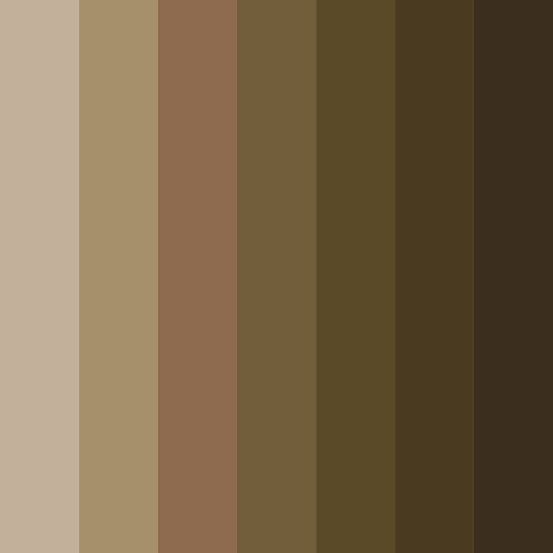 Download dark brown forest color palette PNG image (square)